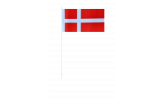 Denmark paper flags -  4.7 x 7 inch / 12 x 24 cm 