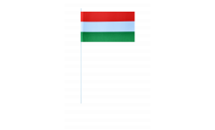 Hungary paper flags -  4.7 x 7 inch / 12 x 24 cm 