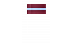 Latvia paper flags -  4.7 x 7 inch / 12 x 24 cm 