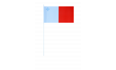 Malta paper flags -  4.7 x 7 inch / 12 x 24 cm 