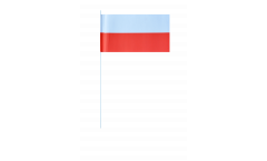 Poland paper flags -  4.7 x 7 inch / 12 x 24 cm 