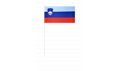 Slovenia paper flags -  4.7 x 7 inch / 12 x 24 cm 