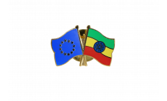 Europe - Ethiopia Friendship Flag Pin, Badge - 22 mm