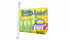 Happy Easter Bunting Flags - 5.9 x 8.65 inch