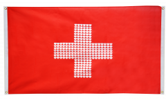Switzerland Heart Flag Flag for balcony - 3 x 5 ft.