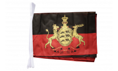 Germany Württemberg 2 Bunting Flags - 12 x 18 inch