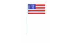 USA paper flags -  4.7 x 7 inch / 12 x 24 cm 