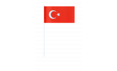 Turkey paper flags -  4.7 x 7 inch / 12 x 24 cm 