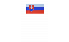 Slovakia paper flags -  4.7 x 7 inch / 12 x 24 cm 