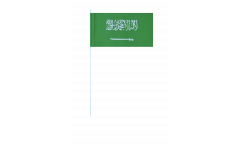 Saudi Arabia paper flags -  4.7 x 7 inch / 12 x 24 cm 