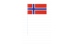 Norway paper flags -  4.7 x 7 inch / 12 x 24 cm 