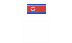 North corea paper flags -  4.7 x 7 inch / 12 x 24 cm 