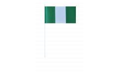 Nigeria paper flags -  4.7 x 7 inch / 12 x 24 cm 