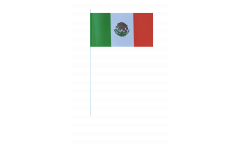 Mexico paper flags -  4.7 x 7 inch / 12 x 24 cm 