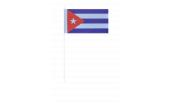 Cuba paper flags -  4.7 x 7 inch / 12 x 24 cm 