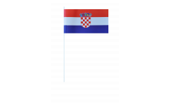 Croatia paper flags -  4.7 x 7 inch / 12 x 24 cm 