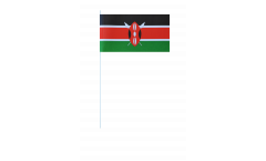 Kenya paper flags -  4.7 x 7 inch / 12 x 24 cm 