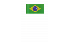 Brazil paper flags -  4.7 x 7 inch / 12 x 24 cm 