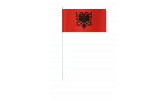 Albania paper flags -  4.7 x 7 inch / 12 x 24 cm 