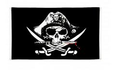 Pirate with bloody sabre Flag for balcony - 3 x 5 ft.