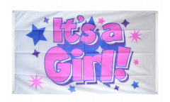 It's a girl 2 Flag for balcony - 3 x 5 ft.