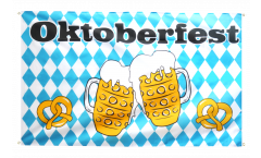 Oktoberfest Beer and Pretzel Flag for balcony - 3 x 5 ft.