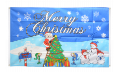 Merry Christmas North Pole Flag for balcony - 3 x 5 ft.