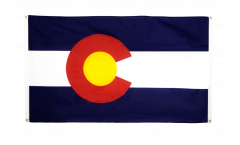USA Colorado Flag for balcony - 3 x 5 ft.
