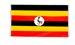 Uganda Flag for balcony - 3 x 5 ft.