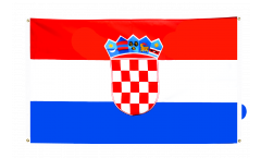 Croatia Flag for balcony - 3 x 5 ft.