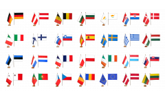 European Union EU 28 states Table Flag Pack - 15 x 22 cm