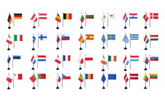 European Union EU 28 states Table Flag Pack - 10 x 15 cm