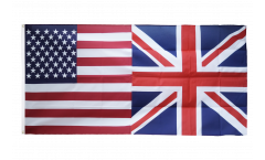 USA - Great Britain Friendship Flag - 3 x 6 ft. / 90 x 180 cm