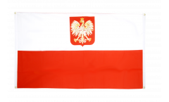 Poland with eagle Flag for balcony - 3 x 5 ft.
