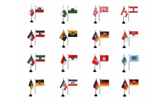 Germany 16 states Table Flag Pack - 10 x 15 cm