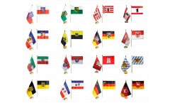 Germany 16 states Table Flag Pack - 15 x 22 cm