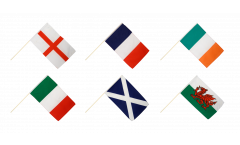 Hand Waving Flag Pack Six Nations Championship - 60 x 90 cm