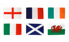 Flag Pack Six Nations Championship - 30 x 45 cm