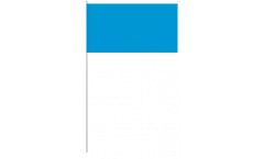 Unicolor blue paper flags -  4.7 x 7 inch / 12 x 24 cm 