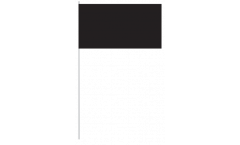Unicolor black paper flags -  4.7 x 7 inch / 12 x 24 cm 