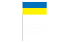 Ukraine paper flags -  4.7 x 7 inch / 12 x 24 cm 