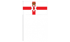 Northern Ireland paper flags -  4.7 x 7 inch / 12 x 24 cm 