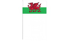 Wales paper flags -  4.7 x 7 inch / 12 x 24 cm 