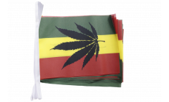Cannabis Reggae Bunting Flags - 5.9 x 8.65 inch