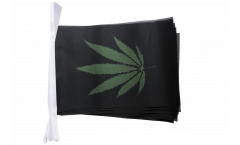 Cannabis black Bunting Flags - 5.9 x 8.65 inch