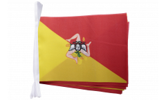 Italy Sicily Bunting Flags - 5.9 x 8.65 inch