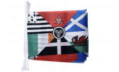 Celtic nations Bunting Flags - 5.9 x 8.65 inch