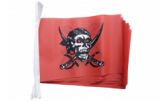 Pirate on red shawl Bunting Flags - 5.9 x 8.65 inch