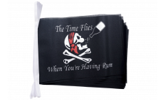 Pirate The Time Flies When You Are Having Fun Bunting Flags - 5.9 x 8.65 inch