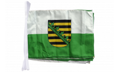 Germany Saxony Bunting Flags - 12 x 18 inch